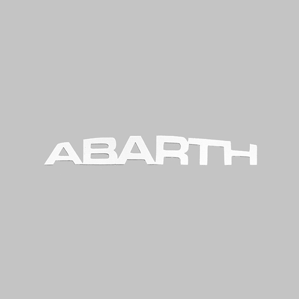 ABARTH NEW¥í¥´¥¹¥Æ¥Ã¥«¡¼(ÀÚ¤êʸ»ú¥¿¥¤¥×/¥Û¥ï¥¤¥È/50mm)