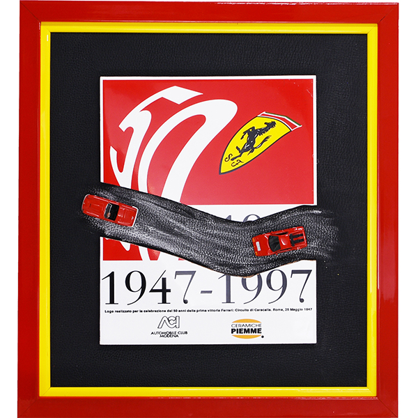 Ferrari 50anni Memorial Ceramic Object with Frame