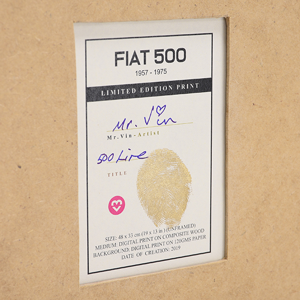 FIAT Nuova 500 Illustration by Mr.Vin -500 LIRE- (Large)