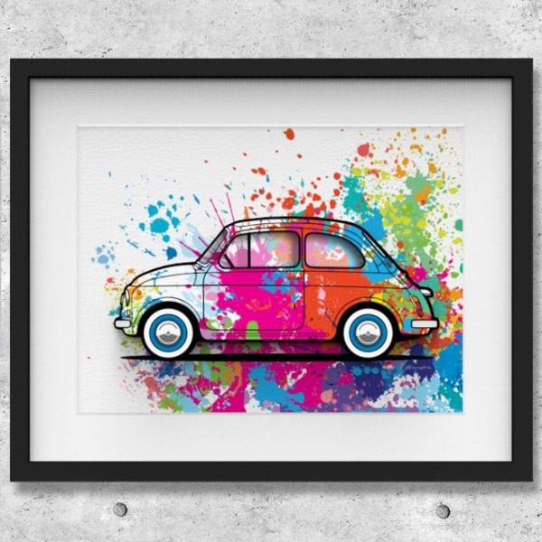 FIAT Nuova 500 Illustration by Mr.Vin -SPLASH- (Large)