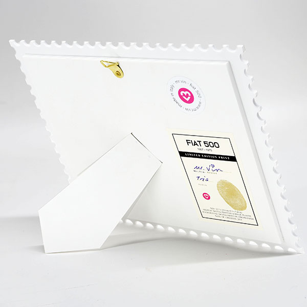 FIAT Nuova 500 Stamp Illustration by Mr.Vin -TRIS- (Small)
