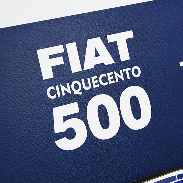 FIAT Nuova 500 Stamp Illustration by Mr.Vin -BLUEPRINT- (Large)