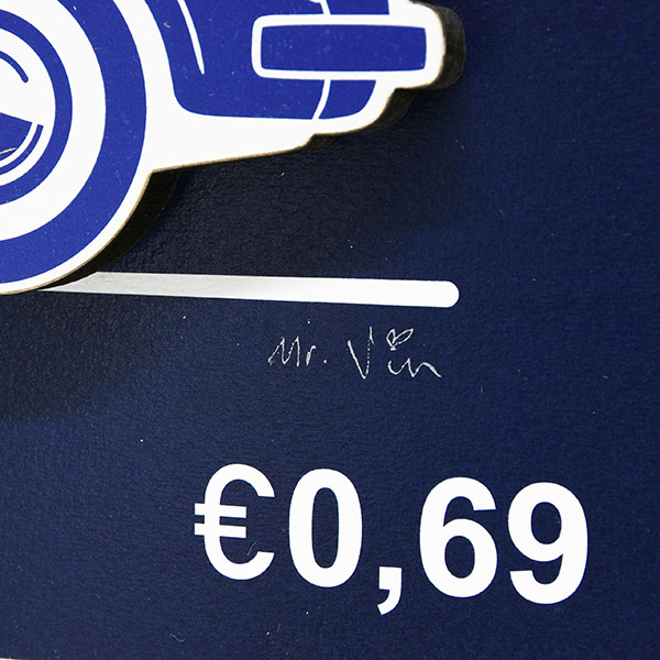 FIAT Nuova 500 Stamp Illustration by Mr.Vin -BLUEPRINT- (Large)
