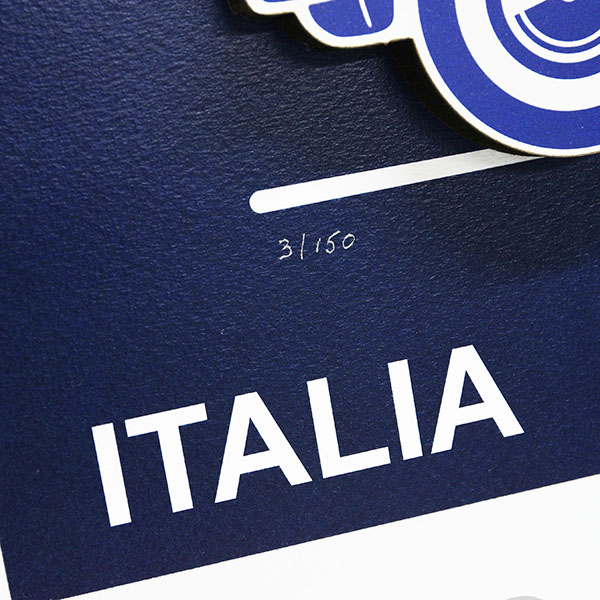 FIAT Nuova 500 Stamp Illustration by Mr.Vin -BLUEPRINT- (Large)