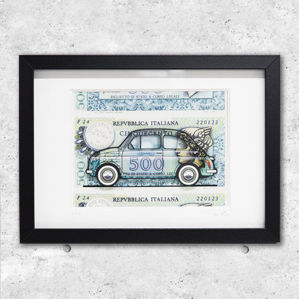 FIAT Nuova 500 Illustration by Mr.Vin -500 LIRE- (Small)