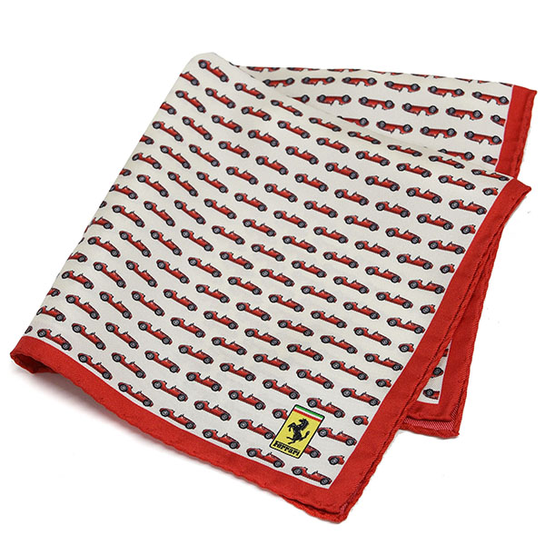 Ferrari Silk Pocket Handkerchief -Vintage Cars-