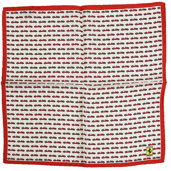 Ferrari Silk Pocket Handkerchief -Vintage Cars-