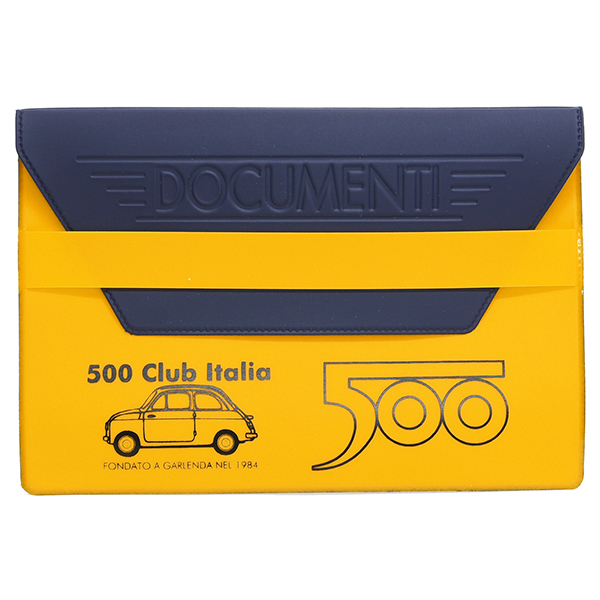 FIAT 500 CLUB ITALIA Document Case(Yellow)