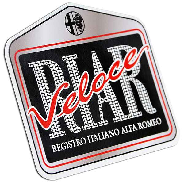 Registro Italiano Alfa Romeo Veloce Sticker(Medium)