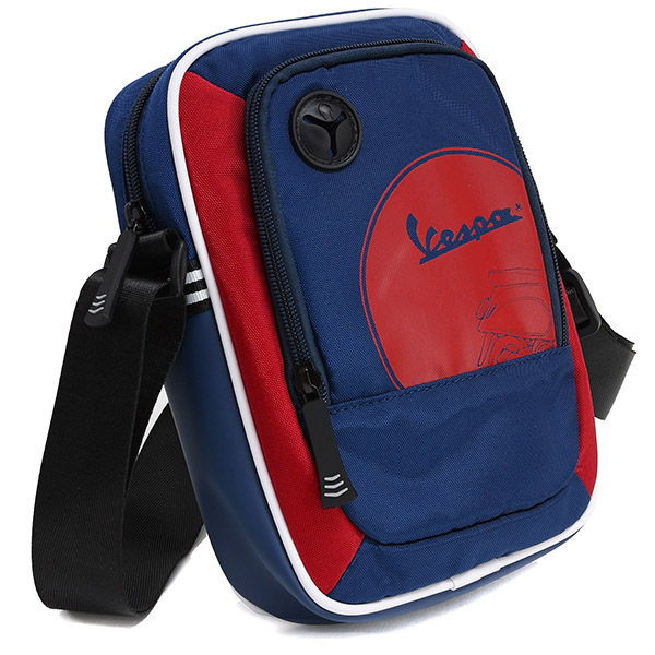 Vespa Official City Cross Schoulder Bag(Blue/Red) 