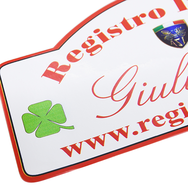 REGISTRO Italiano GIULIA Club Alfa Romeo Sticker