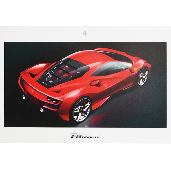 Ferrari F8 TRIBUTO lithographe for VIP Guest