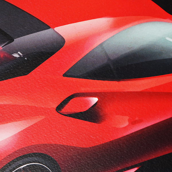 Ferrari F8 TRIBUTO lithographe for VIP Guest