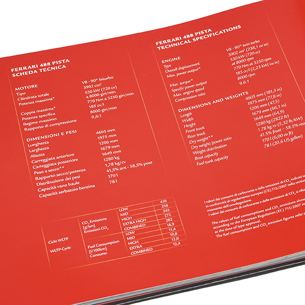 Ferrari 488Pista Catalogue Book