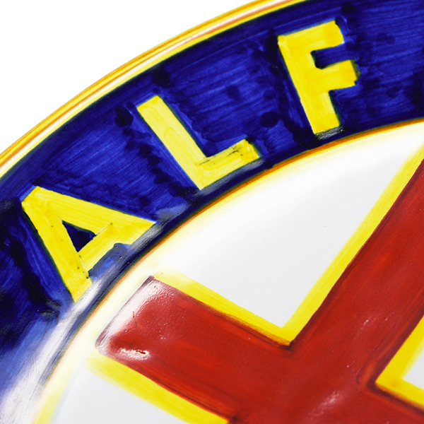 Alfa Romeo Emblem Art Ceramic Plate by CRAME