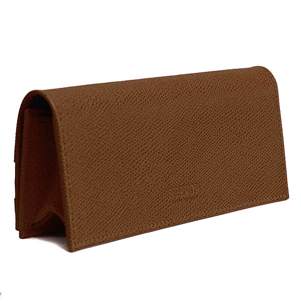 Ferrari Leather Glasses Case (Brown)