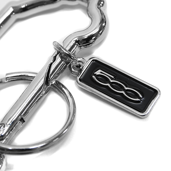 FIAT 500 Shaped Keyring