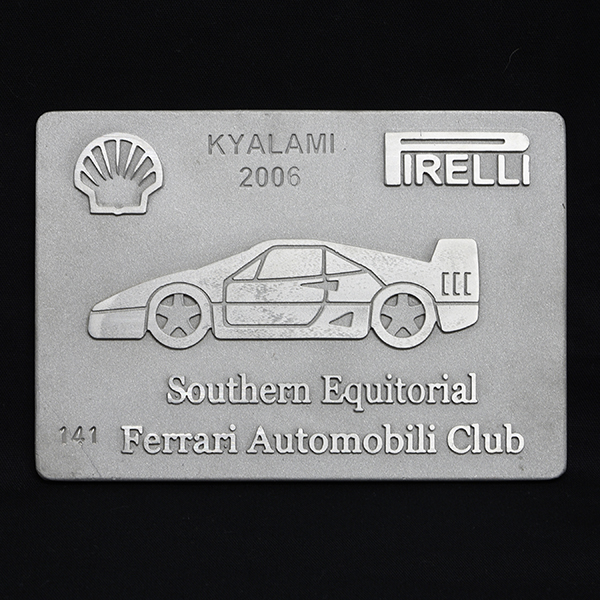 Ferrari AUTOMOBILI CLUB Southern Equitorial Plate