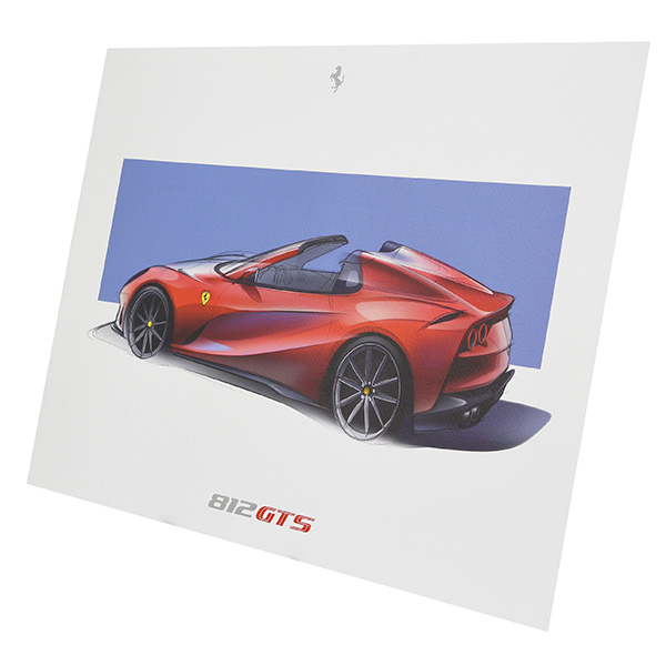 Ferrari F8 spider&812GTS lithographe for VIP Guest