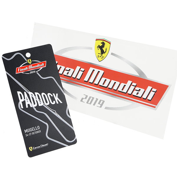 Ferrari Finali Mondiali Sticker& Paddock Pass Set.