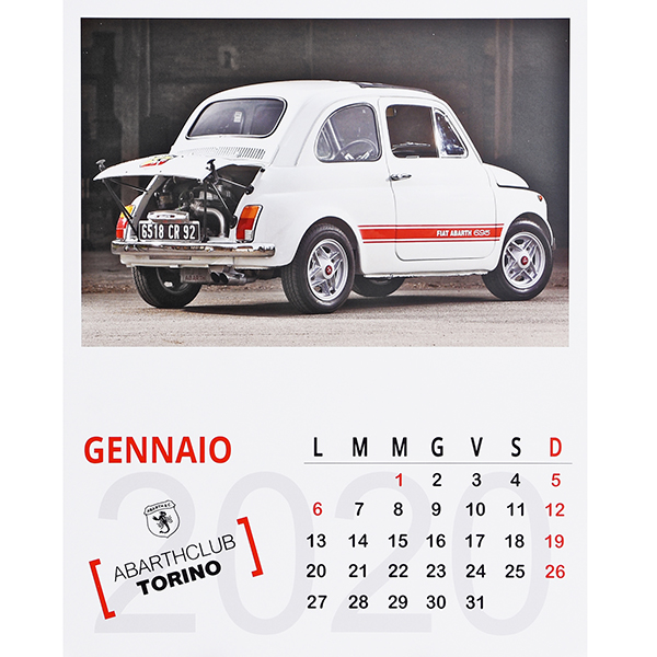 ABARTH CLUB TORINO Calender 2020-Vintage-