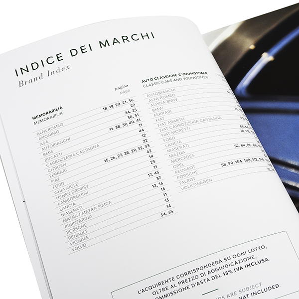 AUTO CLASSICHE Auctions Catalogue 2019,Nov 