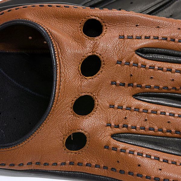 Ferrari Lambs Skin Driving Gloves (Brown)