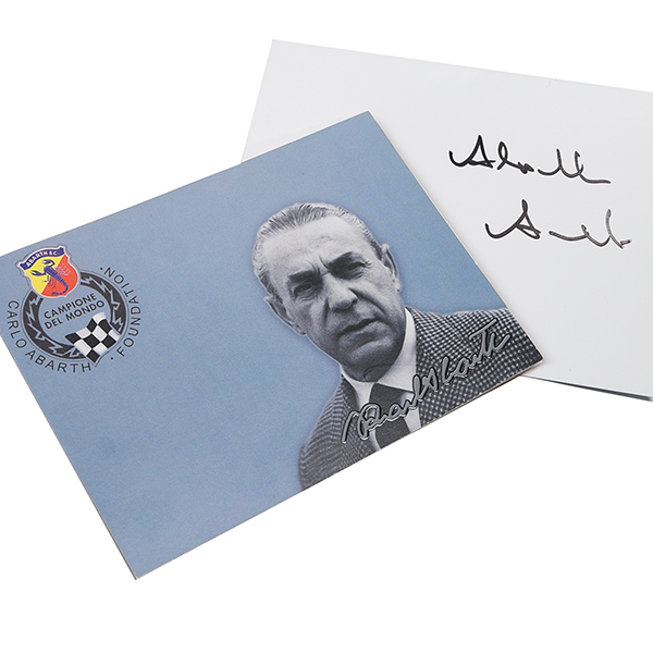 Carlo abarth Card (Annelise ABARTH Signed)