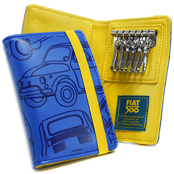 FIAT Nuova 500 Graphic Key Case(Blue)