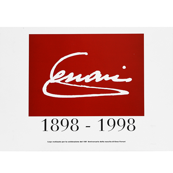 Enzo Ferrari 100th Anniversary of Birth Logo Press Release Print