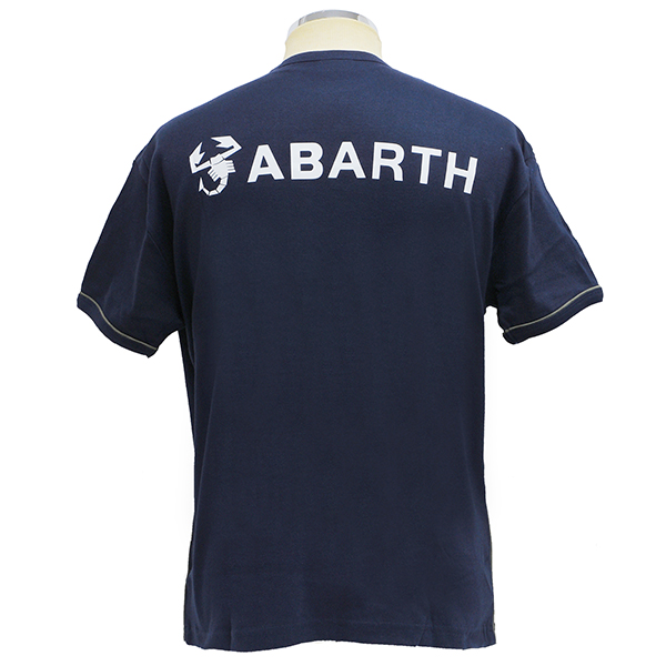 ABARTH純正バックプリントTシャツ(ネイビー)