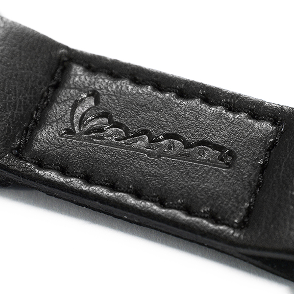 Vespa Official Carabina Leather Keyring(Black)