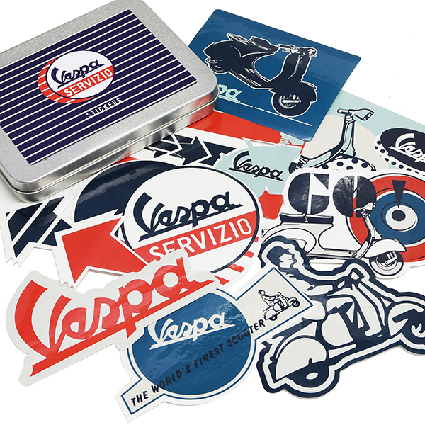 Vespa Official Stickers 9 pcs Set