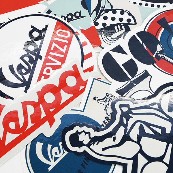 Vespa Official Stickers 9 pcs Set