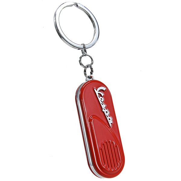 Vespa Official Side Cowl Keyring(Red)