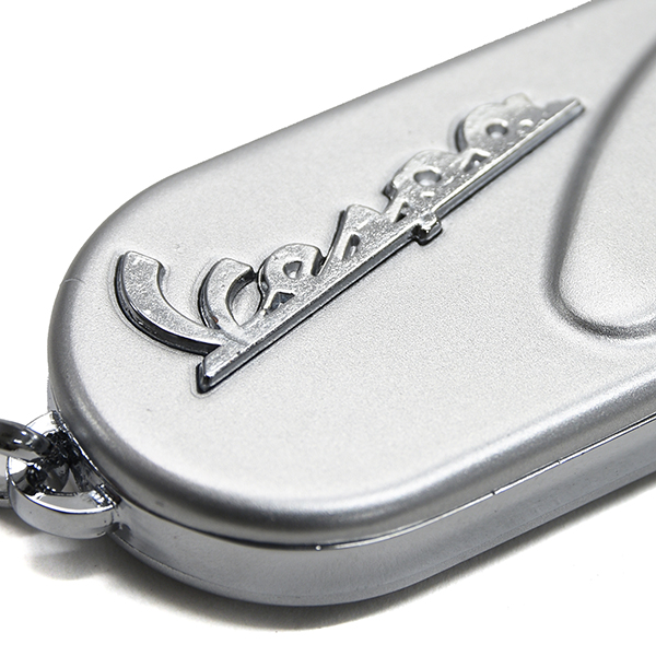 Vespa Official Side Cowl Keyring(Silver)