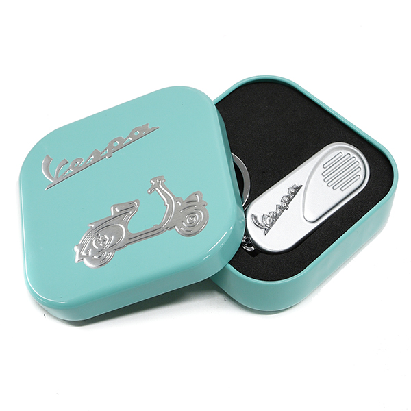 Vespa Official Side Cowl Keyring(Silver)