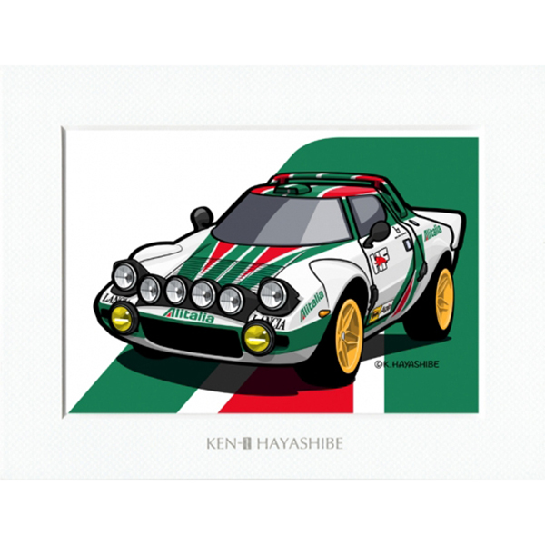 LANCIA Stratos Deformer Illustration by Kenichi Hayashibe