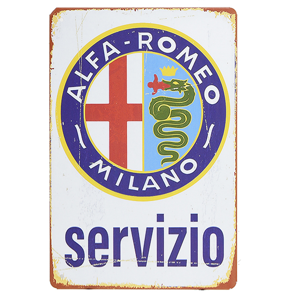 Alfa Romeoヴィンテージスタイルサインボード