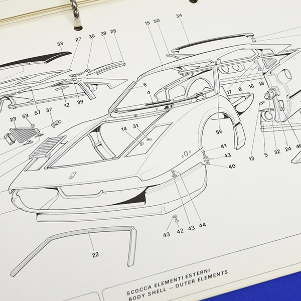 Ferrari 308 quattrovalvole 1984 Parts Manual (US Version)