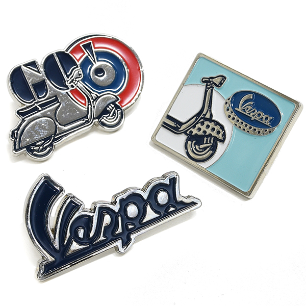 Vespa Pin Badge Set B