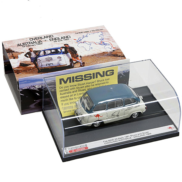 1/43 FIAT 600D Multipla Miniature Model-1961-(Overland Australia-England 1969)