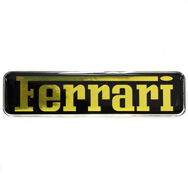 Ferrariロゴ3Dステッカー(イエロー)