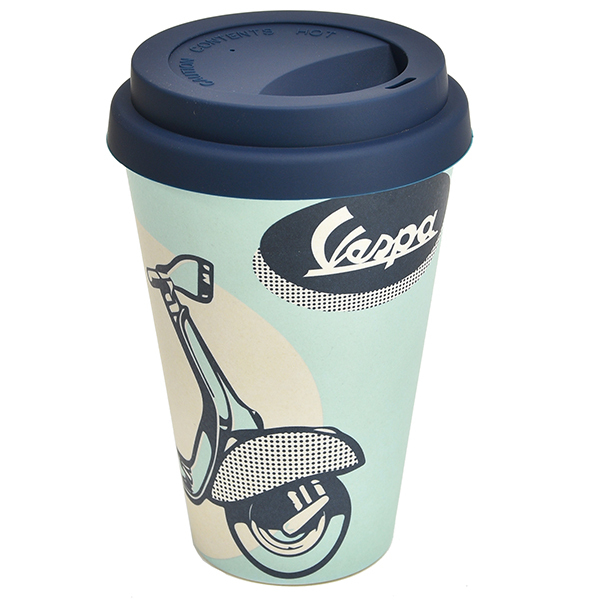 Vespa Bamboo Tumbler-BLUE SHAPE-