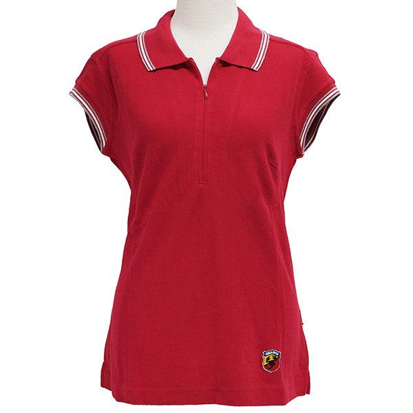 ABARTH Ladys Zip Up Polo Shirts