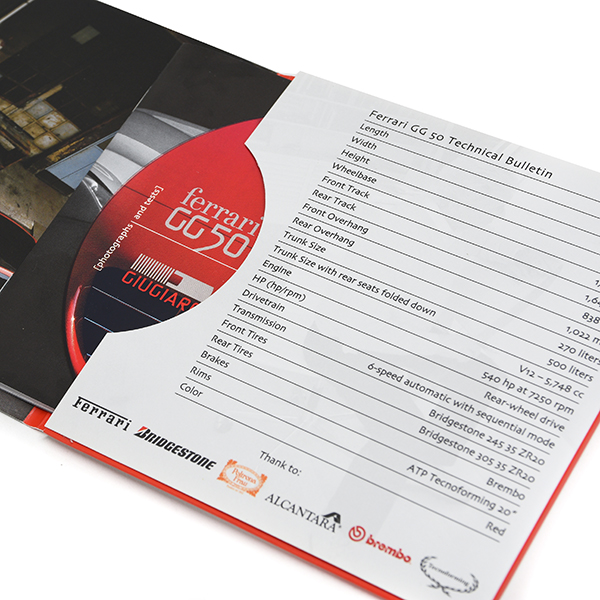 Ferrari GG50 Tokyo Motor show Press Kit