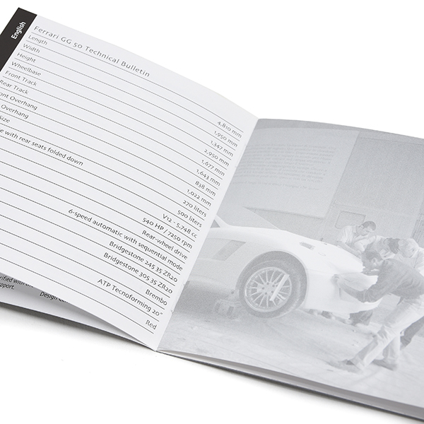Ferrari GG50 Tokyo Motor show Press Kit