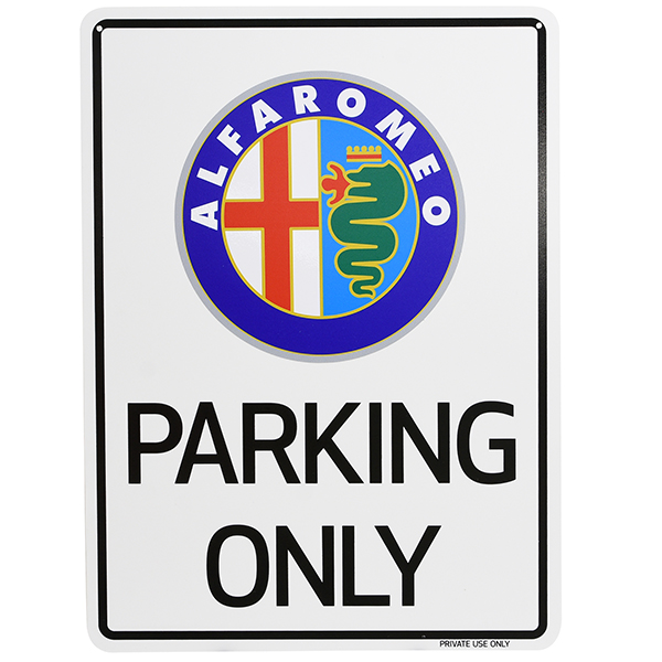 Alfa Romeo Parking Onlyボード(Oldエンブレム)