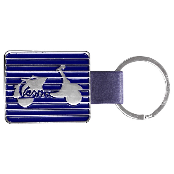 Vespa Official Metal Kering/Side silhouette(Blue)