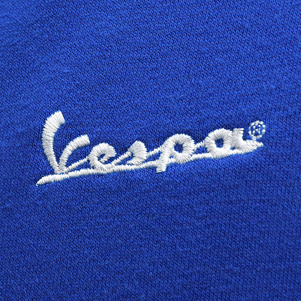 Vespa Official Zip Up Hoodie-Heritage-(Blue)